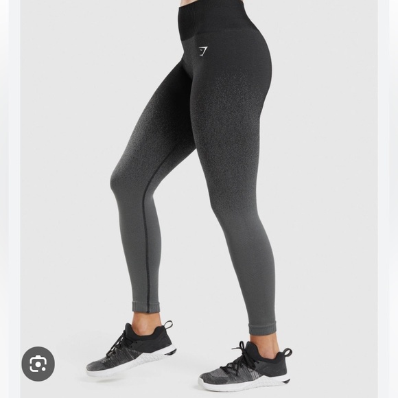 Gymshark ombré leggings, black/gray, size XL. - Picture 2 of 4